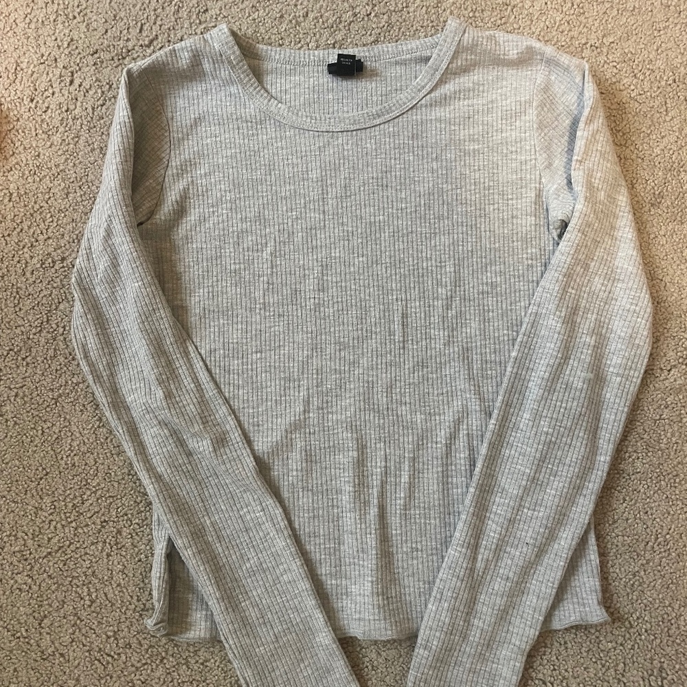 Girls Long Sleeve Grey top
